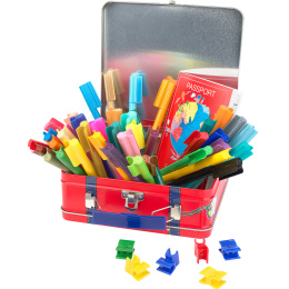 Connector Felt-Tip Pens Metal Case 40-set in the group Kids / Kids' Pens / Felt Tip Pens for Kids at Pen Store (134072)