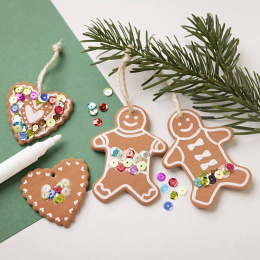 DIY Gingerbread decoration pendants 7 pcs in the group Hobby & Creativity / Holidays and seasons / Christmas crafts at Pen Store (134133)