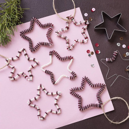 DIY Decorative pendants Stars 6 pcs in the group Hobby & Creativity / Holidays and seasons / Christmas crafts at Pen Store (134134)