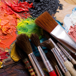 Acrylic set 24 colours (59 ml) + 12 brushes in the group Art Supplies / Artist colours / Acrylic Paint at Pen Store (134423)