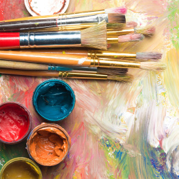 Acrylic set 24 colours (59 ml) + 12 brushes in the group Art Supplies / Artist colours / Acrylic Paint at Pen Store (134423)