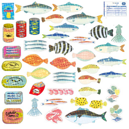 Hako Stickers Hunter Seafood in the group Hobby & Creativity / Create / Stickers at Pen Store (134445)