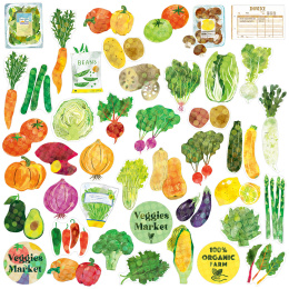 Hako Stickers Veggies Market in the group Hobby & Creativity / Create / Stickers at Pen Store (134452)