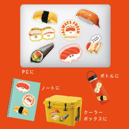 Hako Sticker pack Sushi in the group Hobby & Creativity / Create / Stickers at Pen Store (134456)