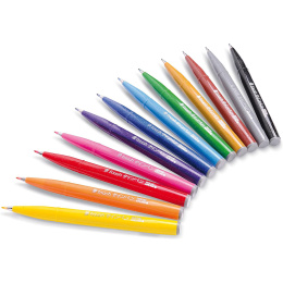 Brush Sign Pen 12-set Basic colours in the group Pens / Artist Pens / Felt Tip Pens at Pen Store (134578)