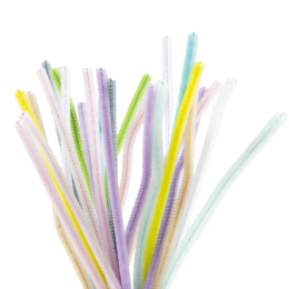 Chenille 30 cm 25-pack Pastel colours in the group Hobby & Creativity / Create / Chenille at Pen Store (134696)