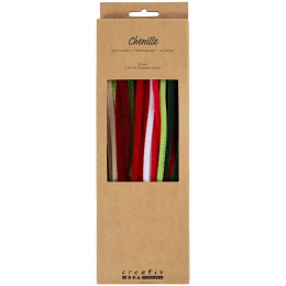 Chenille 30 cm 25-pack Christmas colours in the group Hobby & Creativity / Create / Chenille at Pen Store (134702)