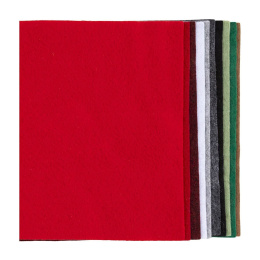 Craft felt A4 10-pack Christmas colours in the group Hobby & Creativity / Create / Craft felt at Pen Store (134717)