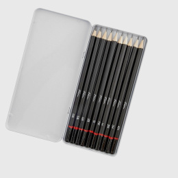 Sketching Pencils 10-set Metal Box in the group Art Supplies / Crayons & Graphite / Graphite & Pencils at Pen Store (134888)