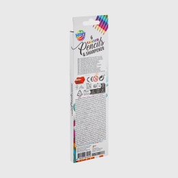 Rainbow Graphite Pencils + Sharpener in the group Kids / Kids' Pens / Colouring Pencils for Kids at Pen Store (134889)