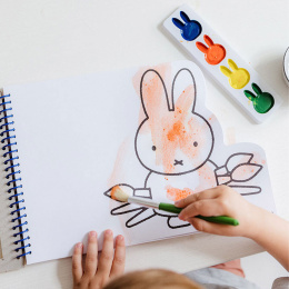 Miffy Paint Book Colours + Brush in the group Kids / Kids' Paint & Crafts / Paint for Kids / Watercolors for Kids at Pen Store (134895)