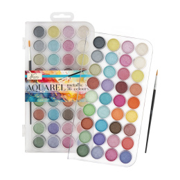 Watercolour Paint Metallic 36-set in the group Art Supplies / Artist colours / Watercolour Paint at Pen Store (134900)