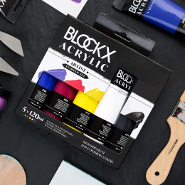 Acrylic Set Primaries 5x120 ml in the group Art Supplies / Artist colours / Acrylic Paint at Pen Store (134965)
