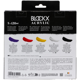 Acrylic Set Primaries 5x120 ml in the group Art Supplies / Artist colours / Acrylic Paint at Pen Store (134965)