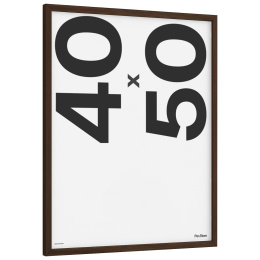 Wooden Frame Walnut Finish 40x50 cm in the group Hobby & Creativity / Organize / Frames / Walnut-coloured frames at Pen Store (135074)