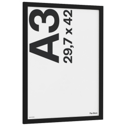 Black Wooden Frame 29,7x42 cm A3 in the group Hobby & Creativity / Organize / Frames / Black frames at Pen Store (135085)