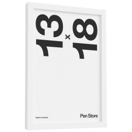 White Wooden Frame 13x18 cm in the group Hobby & Creativity / Organize / Frames / White frames at Pen Store (135090)