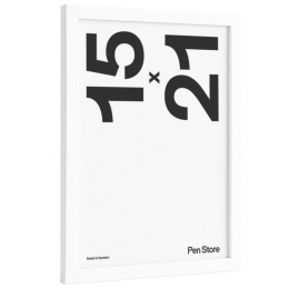 White Wooden Frame 15x21 cm in the group Hobby & Creativity / Organize / Frames / White frames at Pen Store (135091)