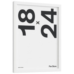 White Wooden Frame 18x24 cm in the group Hobby & Creativity / Organize / Frames / White frames at Pen Store (135092)