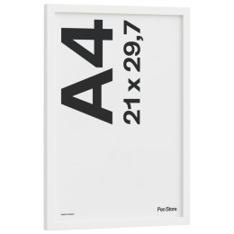 White Wooden Frame 21x29,7 cm A4 in the group Hobby & Creativity / Organize / Frames / White frames at Pen Store (135094)