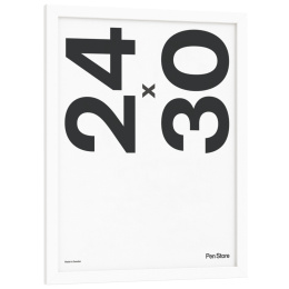 White Wooden Frame 24x30 cm in the group Hobby & Creativity / Organize / Frames / White frames at Pen Store (135095)