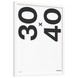 White Wooden Frame 30x40 cm in the group Hobby & Creativity / Organize / Frames / White frames at Pen Store (135096)