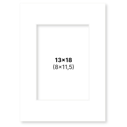 Passepartout White 13x18 cm in the group Hobby & Creativity / Organize / Frames / Matboards at Pen Store (135102)