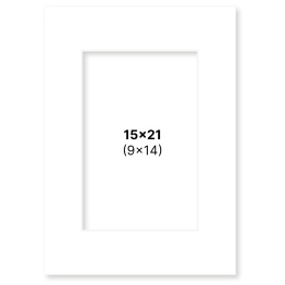 Passepartout White 15x21 cm in the group Hobby & Creativity / Organize / Frames / Matboards at Pen Store (135103)
