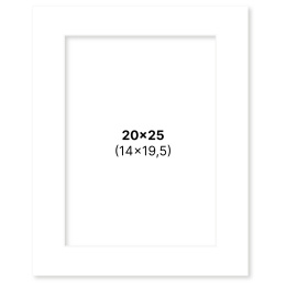 Passepartout White 20x25 cm in the group Hobby & Creativity / Organize / Frames / Matboards at Pen Store (135105)