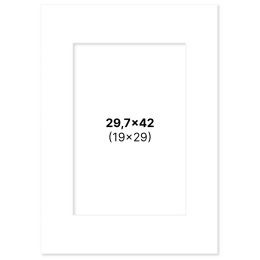 Passepartout White 29,7x42 A3 in the group Hobby & Creativity / Organize / Frames / Matboards at Pen Store (135109)