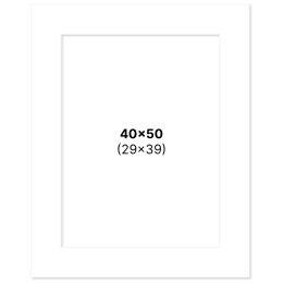Passepartout White 40x50 cm in the group Hobby & Creativity / Organize / Frames / Matboards at Pen Store (135110)