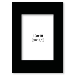 Passepartout Black 13x18 cm in the group Hobby & Creativity / Organize / Frames / Matboards at Pen Store (135114)