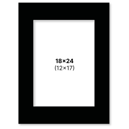 Passepartout Black 18x24 cm in the group Hobby & Creativity / Organize / Frames / Matboards at Pen Store (135116)