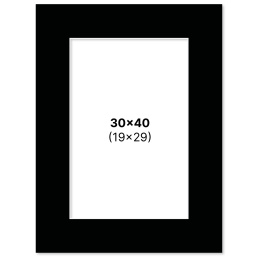 Passepartout Black 30x40 cm in the group Hobby & Creativity / Organize / Frames / Matboards at Pen Store (135120)