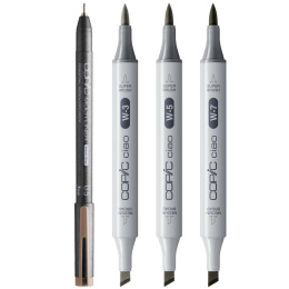 Ciao Shade Set Dark Warm Gray Pack of 4 in the group Pens / Artist Pens / Illustration Markers at Pen Store (135144)