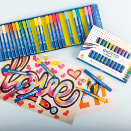 Turbo Pro Dual Tip Marker Pen Set of 30 in the group Pens / Artist Pens / Watercolour markers at Pen Store (135468)