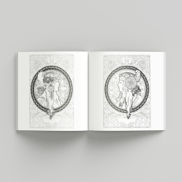 Alphonse Mucha Coloring Book in the group Hobby & Creativity / Books / Adult Colouring Books at Pen Store (135494)