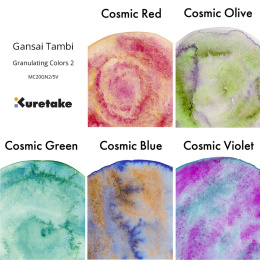 Gansai Tambi Aquarelle 5-set Granulating Colors 2 in the group Art Supplies / Artist colours / Watercolour Paint / Watercolour pans at Pen Store (135537)