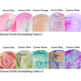 Gansai Tambi Aquarelle 5-set Granulating Colors 2 in the group Art Supplies / Artist colours / Watercolour Paint / Watercolour pans at Pen Store (135537)