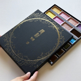 Gansai Tambi Aquarelle 24-set Metallic 2 in the group Art Supplies / Artist colours / Watercolour Paint / Watercolour pans at Pen Store (135538)