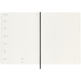 Diary 18M WeekNote Soft Cover XL Black in the group Paper & Pads / Planners / 18-Month Planners at Pen Store (135589)