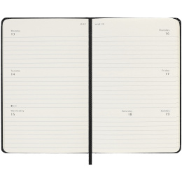 Diary 18M Weekly Hard Cover Horisontell Pocket Black in the group Paper & Pads / Planners / 18-Month Planners at Pen Store (135593)