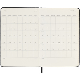 Diary 18M Weekly Hard Cover Horisontell Pocket Black in the group Paper & Pads / Planners / 18-Month Planners at Pen Store (135593)
