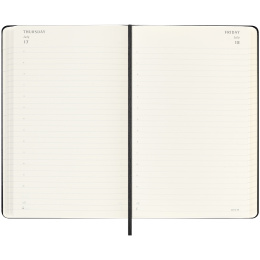 Diary 18M Daily Hard Cover Large Black in the group Paper & Pads / Planners / 18-Month Planners at Pen Store (135596)