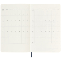 Diary 18M WeekNote Soft Cover Large Sapphire Blue in the group Paper & Pads / Planners / 18-Month Planners at Pen Store (135599)