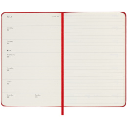 Diary 18M WeekNote Hard Cover Pocket Red in the group Paper & Pads / Planners / 18-Month Planners at Pen Store (135601)