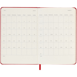 Diary 18M WeekNote Hard Cover Pocket Red in the group Paper & Pads / Planners / 18-Month Planners at Pen Store (135601)