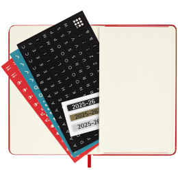 Diary 18M WeekNote Hard Cover Pocket Red in the group Paper & Pads / Planners / 18-Month Planners at Pen Store (135601)