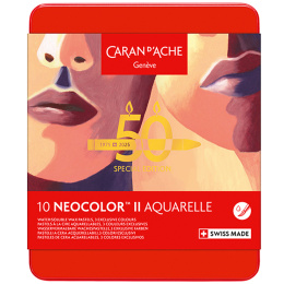 Neocolor II Aquarelle 50 Years Portrait 10-set in the group Art Supplies / Artist colours / Pastels / Wax pastels at Pen Store (135629)