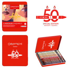Neocolor II Aquarelle 50 Years Portrait 10-set in the group Art Supplies / Artist colours / Pastels / Wax pastels at Pen Store (135629)